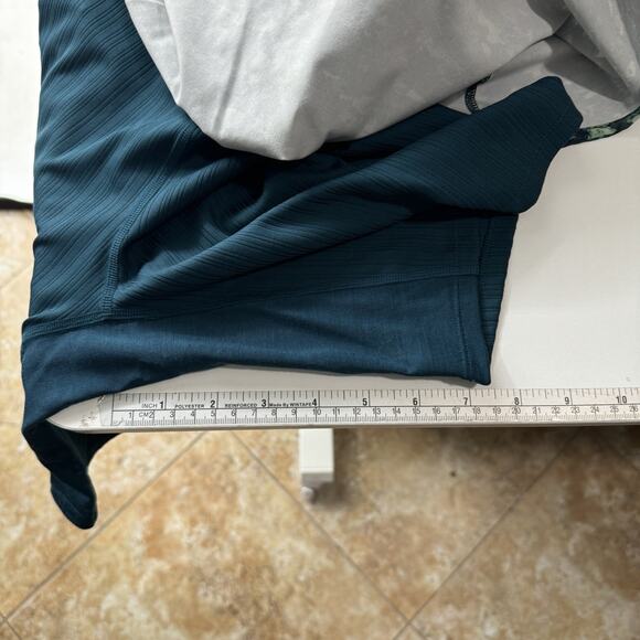 Smartwool Active Womens Lined Skirt Skort Sz M Green Printed Pockets 16" Length - Picture 15 of 15